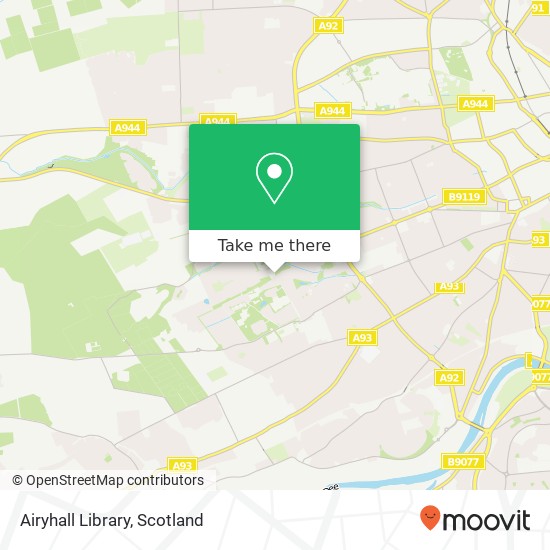 Airyhall Library map