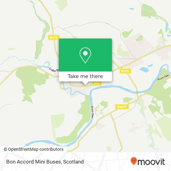 Bon Accord Mini Buses map