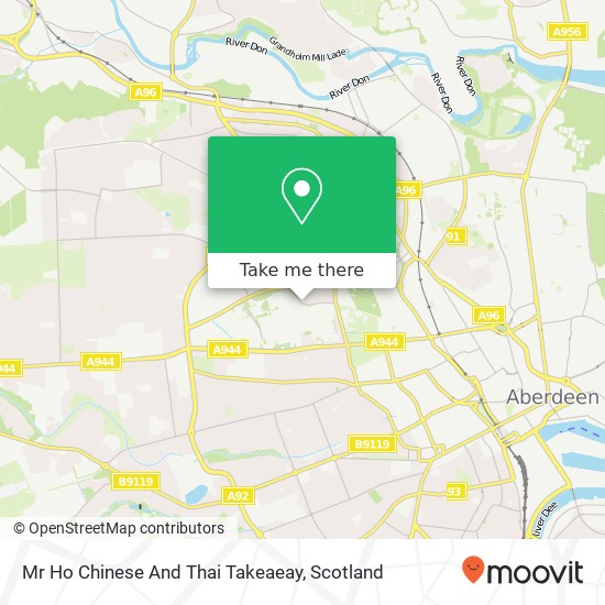 Mr Ho Chinese And Thai Takeaeay map