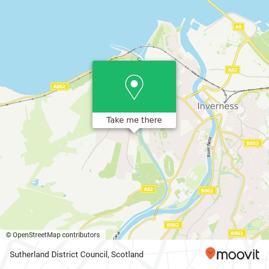 Sutherland District Council map