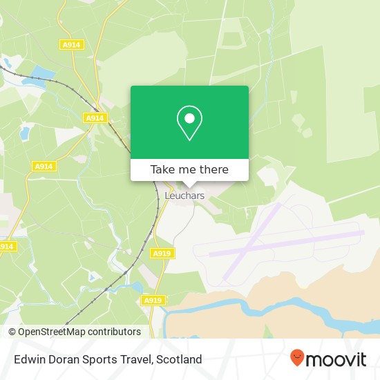Edwin Doran Sports Travel map
