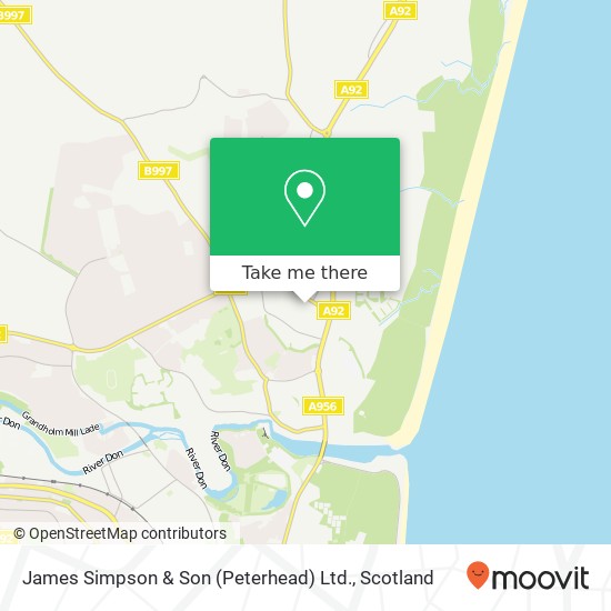 James Simpson & Son (Peterhead) Ltd. map