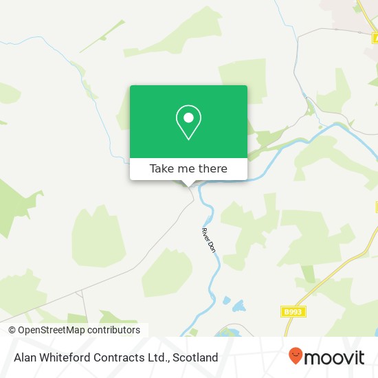 Alan Whiteford Contracts Ltd. map