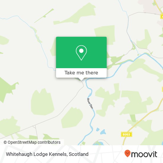 Whitehaugh Lodge Kennels map