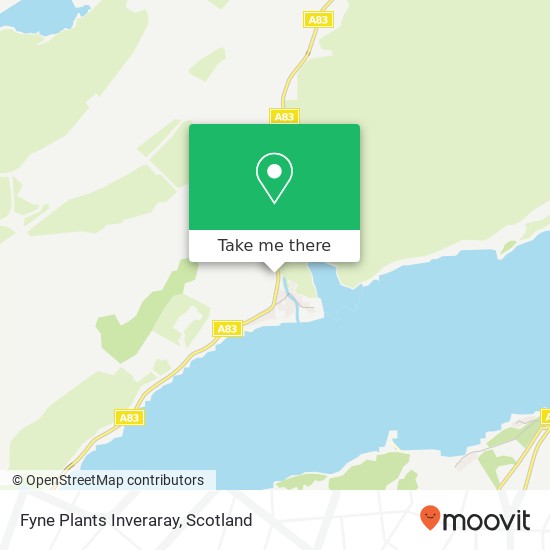 Fyne Plants Inveraray map