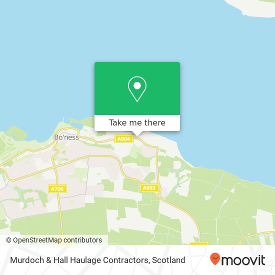 Murdoch & Hall Haulage Contractors map