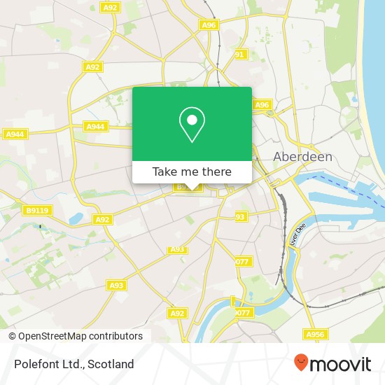Polefont Ltd. map