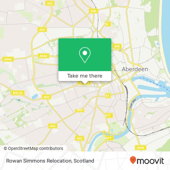 Rowan Simmons Relocation map