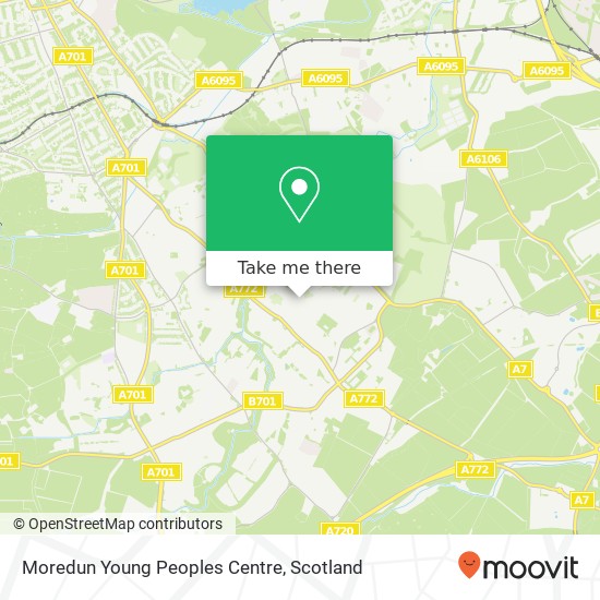 Moredun Young Peoples Centre map