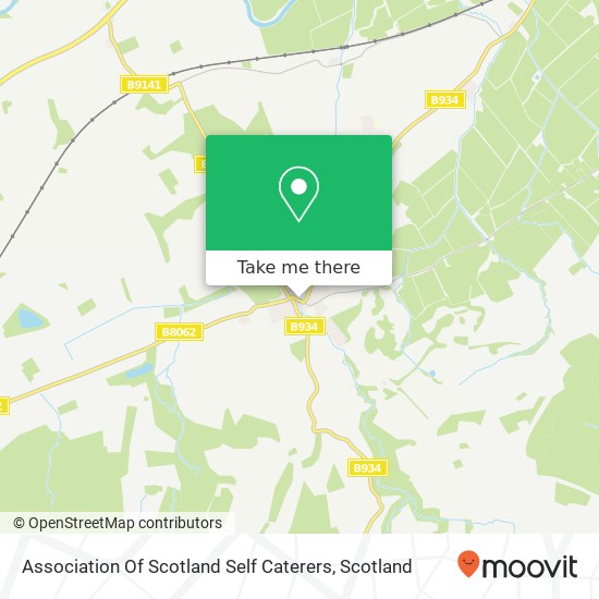 Association Of Scotland Self Caterers map