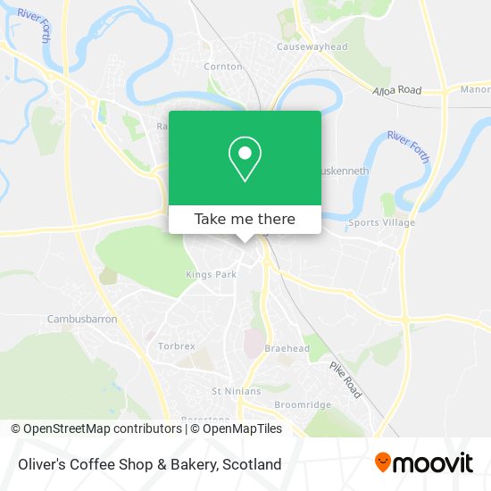 Oliver's Coffee Shop & Bakery map