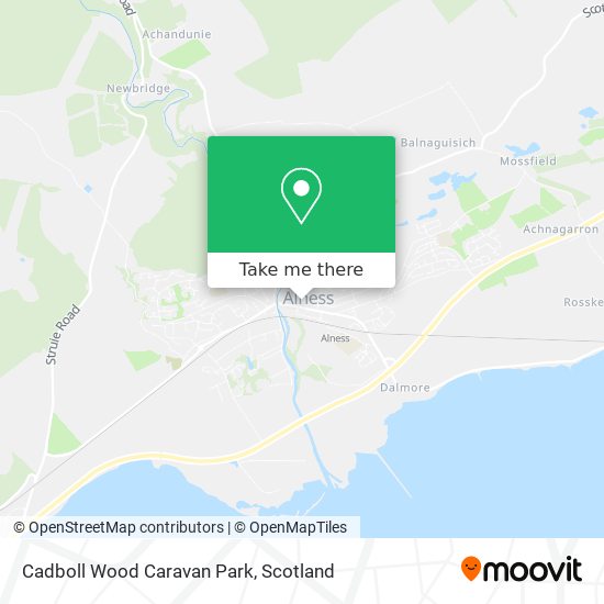 Cadboll Wood Caravan Park map