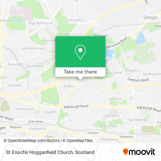 St Enochs Hogganfield Church map