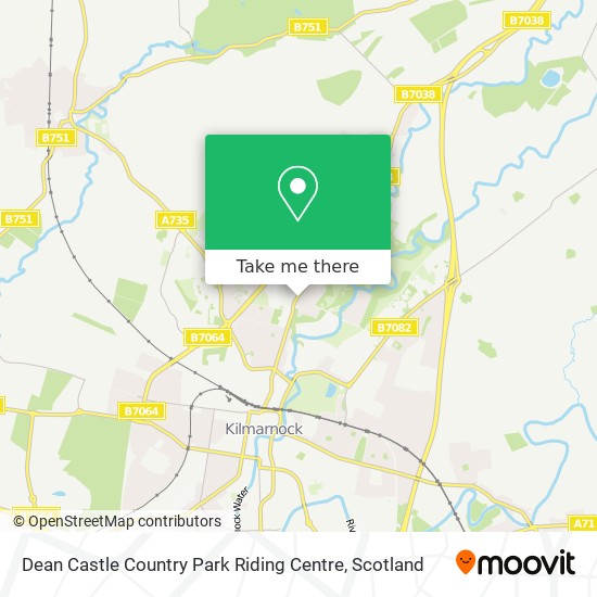 Dean Castle Country Park Riding Centre map