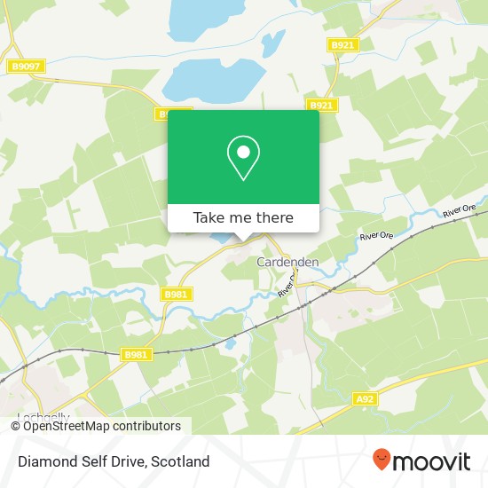 Diamond Self Drive map