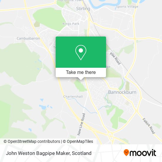 John Weston Bagpipe Maker map