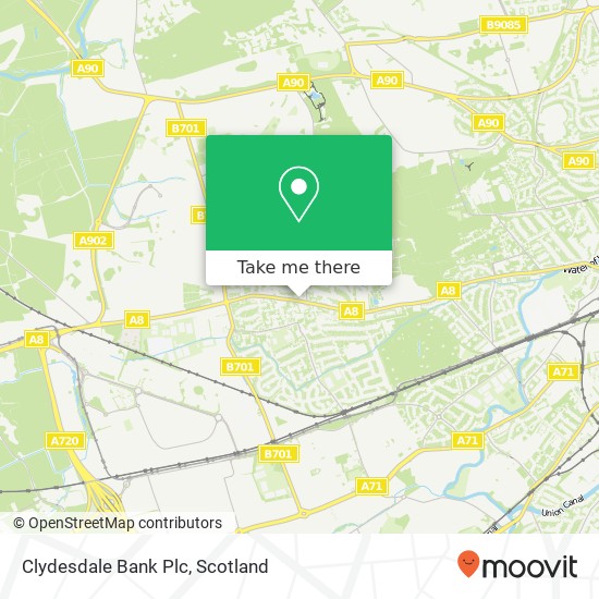 Clydesdale Bank Plc map