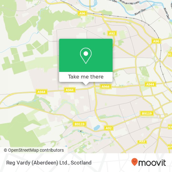 Reg Vardy (Aberdeen) Ltd. map