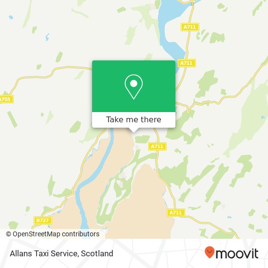 Allans Taxi Service map
