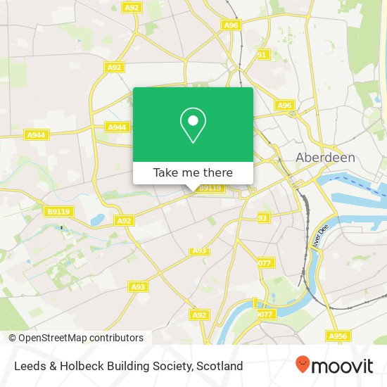 Leeds & Holbeck Building Society map