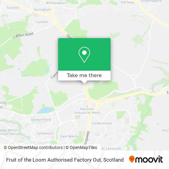 Fruit of the Loom Authorised Factory Out map
