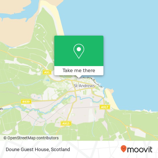 Doune Guest House map