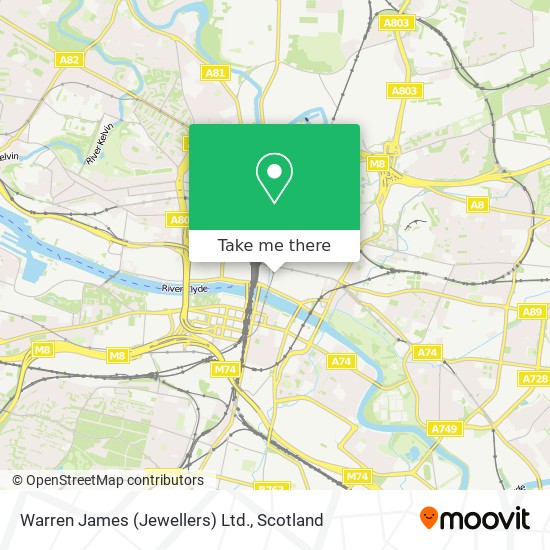 Warren James (Jewellers) Ltd. map