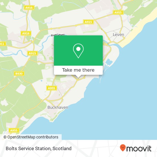 Bolts Service Station map