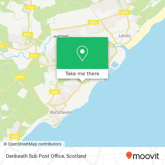 Denbeath Sub Post Office map