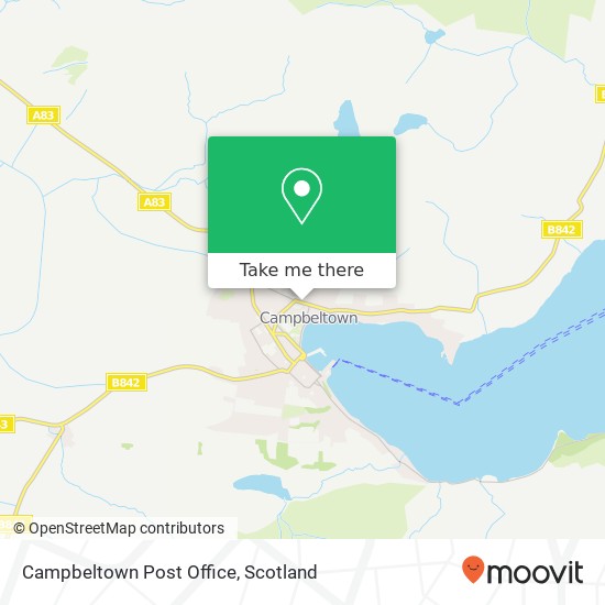 Campbeltown Post Office map
