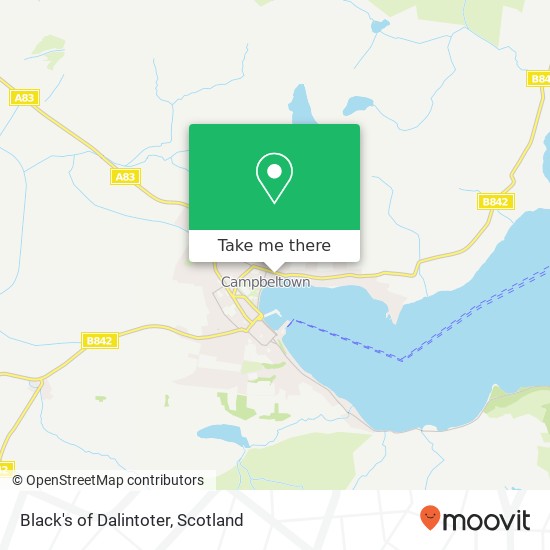 Black's of Dalintoter map