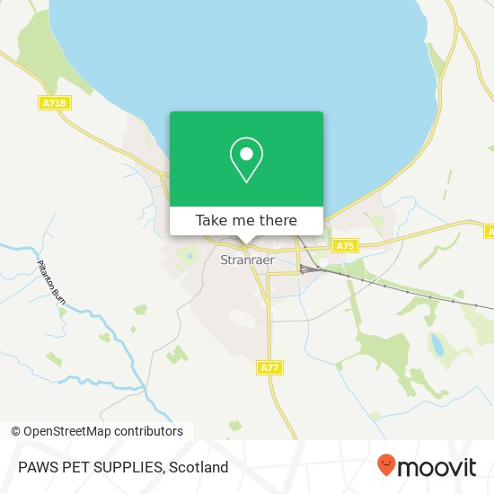 PAWS PET SUPPLIES map