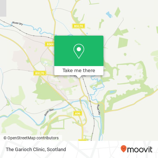 The Garioch Clinic map