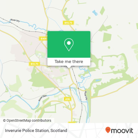 Inverurie Police Station map