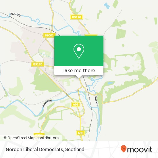 Gordon Liberal Democrats map