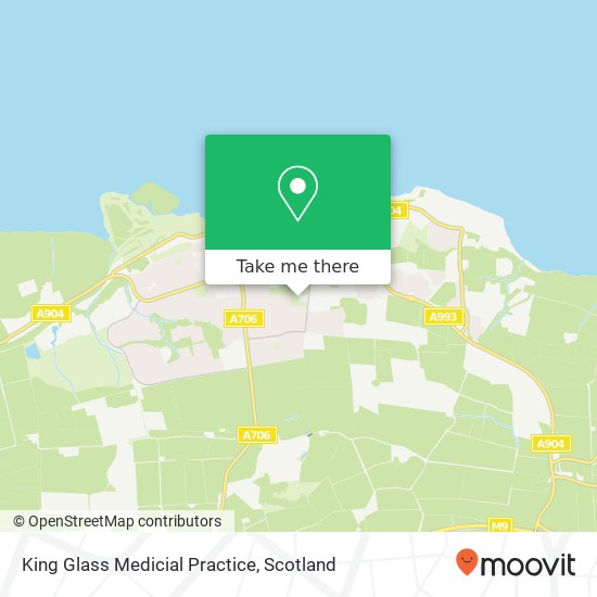 King Glass Medicial Practice map