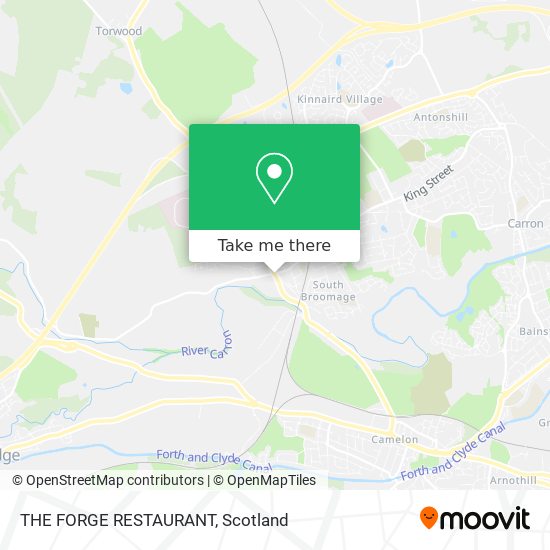 THE FORGE RESTAURANT map