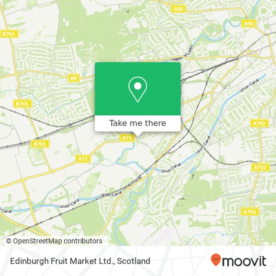 Edinburgh Fruit Market Ltd. map