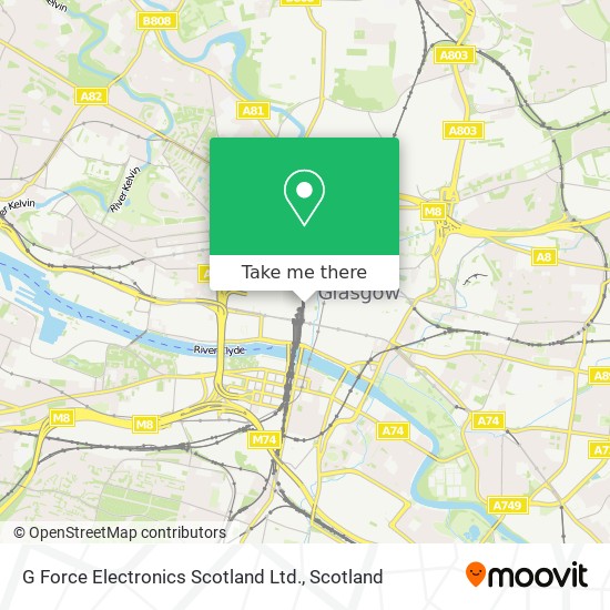 G Force Electronics Scotland Ltd. map