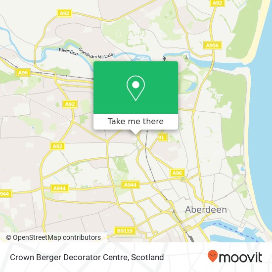 Crown Berger Decorator Centre map