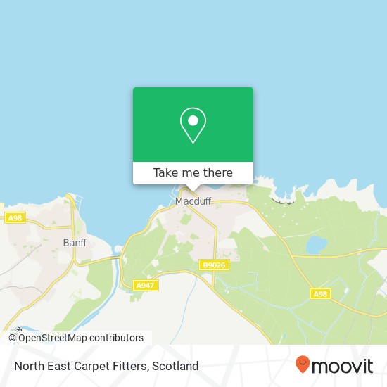North East Carpet Fitters map