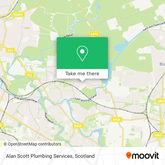 Alan Scott Plumbing Services map