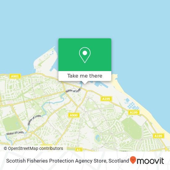 Scottish Fisheries Protection Agency Store map