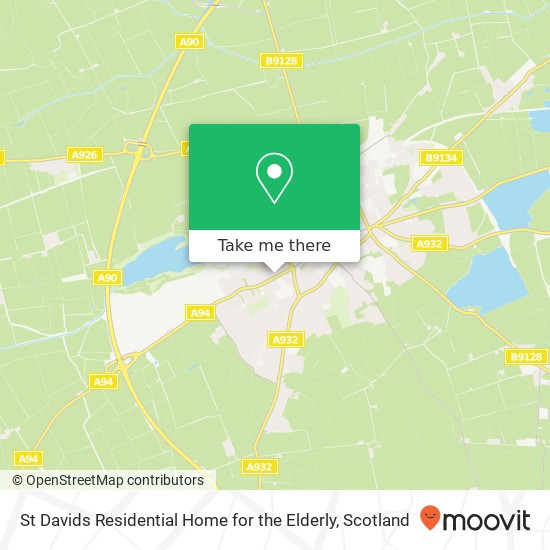 St Davids Residential Home for the Elderly map