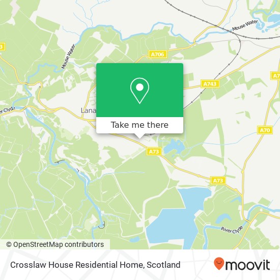 Crosslaw House Residential Home map