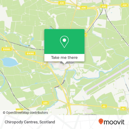 Chiropody Centres map