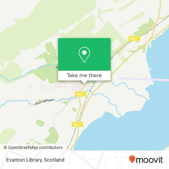 Evanton Library map