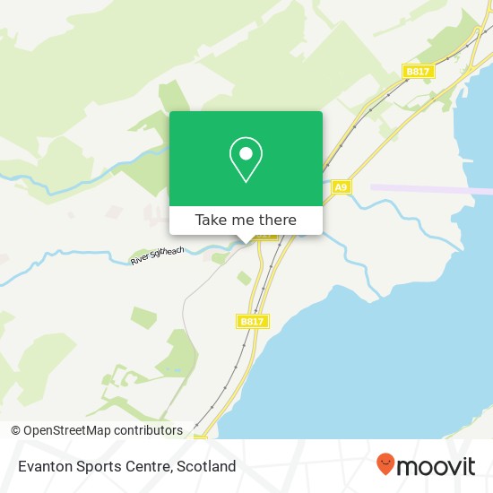 Evanton Sports Centre map