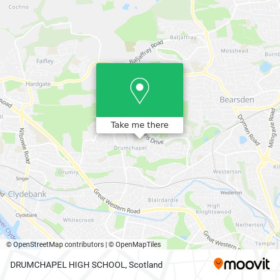DRUMCHAPEL HIGH SCHOOL map