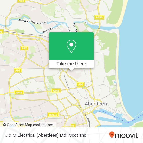 J & M Electrical (Aberdeen) Ltd. map
